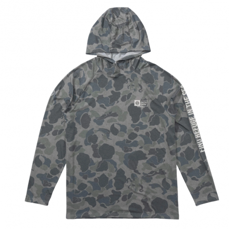 Mariner Hood Tech Tee Sand Camo