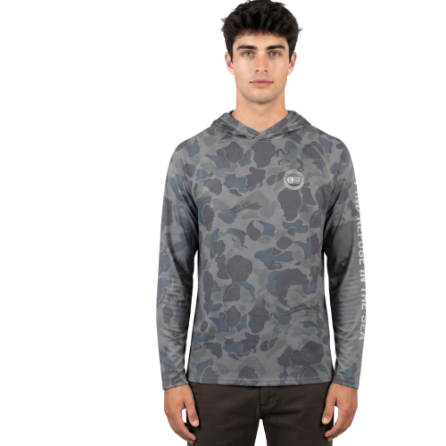 Mariner Hood Tech Tee Sand Camo