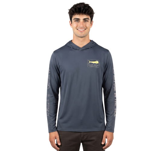 Golden Mahi Hood Sunshirt Blue Fin
