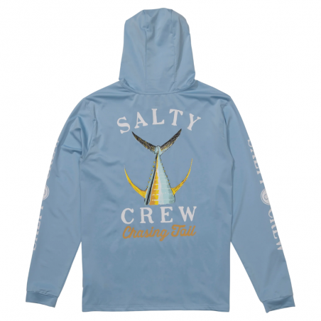 Tailed Hood Sunshirt Blue