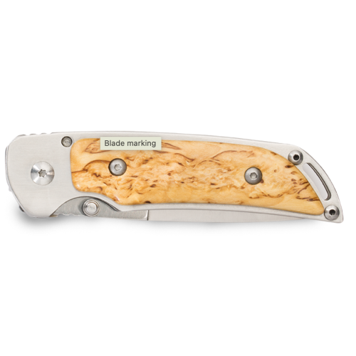 MFK Curly Birch Folding Knife