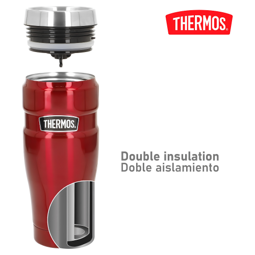Termo de Acero Inoxidable 470ml Red