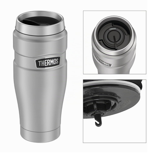 Termo de Acero Inoxidable 470ml Plata