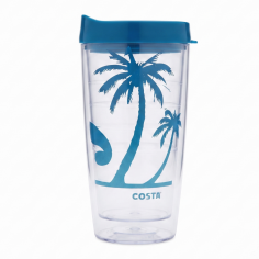 Vaso Térmico de Doble Pared Costa Azul
