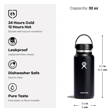 Wide Mouth Hydro Flask 32oz