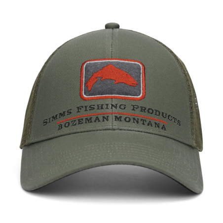 Trout Icon Trucker Smokey Olive