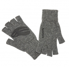 Wool ½ Finger Glove Steel