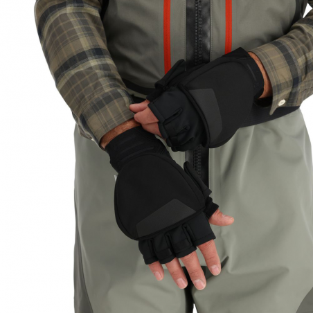 Windstopper Foldover Mitt Black