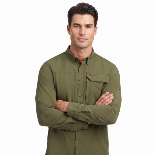 Simms M's UPF Guide Fishing Shirt Loden