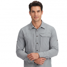 Simms M's UPF Guide Fishing Shirt Cinder