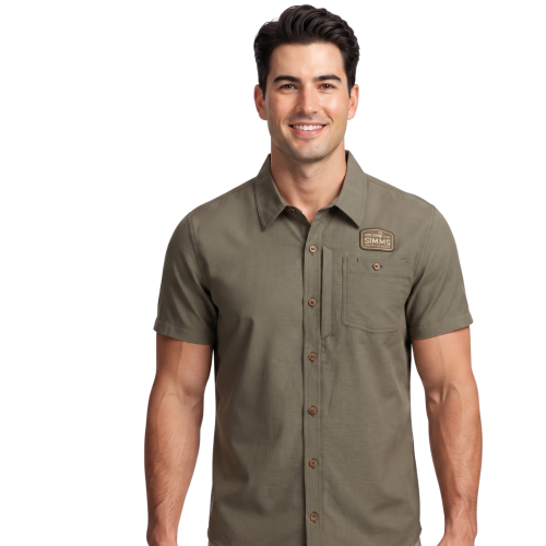 Simms Shop Shirt Dark Stone