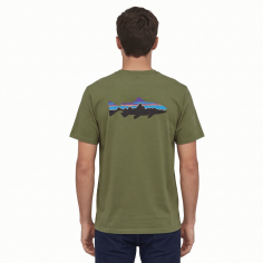 Men's Fitz Roy Trout Cotton T-Shirt Green